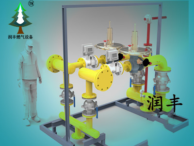 <b>雙路調(diào)壓前計量柜|燃氣計量調(diào)壓柜|RX500/0.4C-M前計</b>